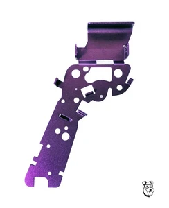 #355PR - 1/24 PARMA Slot Car TURBO CONTROLLER Aluminum Anodized Frame - PURPLE - Picture 1 of 1