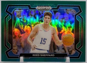 🏀2024 Panini Prizm Draft Picks Reed Sheppard RC #21 Prizms variante verde🏀 - Foto 1 di 3