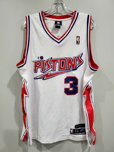 white pistons jersey