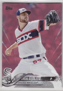 Lucas Giolito 2018 Topps Series 2 Mother's Day Pink parallel #d 09/50 White Sox - Picture 1 of 1