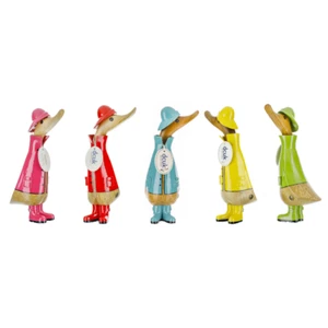 DCUK Raincoat Natural Colourful Wooden Duckling Accessory - Choice of Colour - Picture 1 of 6