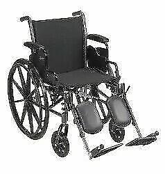 McKesson 146K318DDAELR Manual Wheelchair, Removable Mag - Black