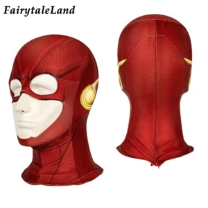 Flash Barry Allen Cosplay Mask Costume 3D Printing Helmet Superhero Halloween - Picture 1 of 8