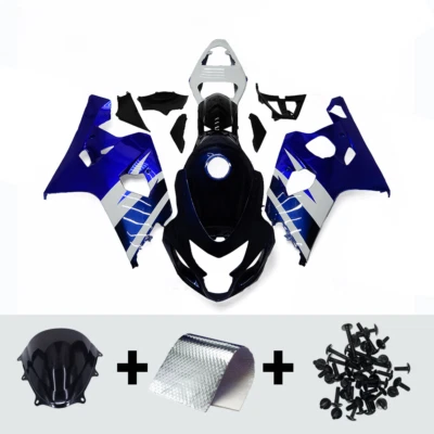 Blue White Bodywork for Suzuki GSXR600 GSXR750 K4 2004 2005 04 05 ABS Fairings Foto 1 de 4