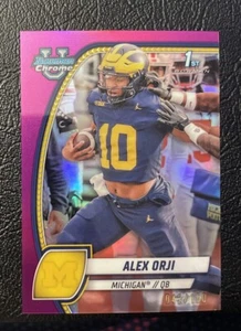 2024 Bowman University Chrome #9 Alex Orji Fuchsia Refractor #/150 - Picture 1 of 2