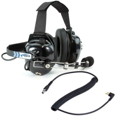 Rugged Radios H41 Headset w/ Motorola Adapter Racing Electronics Communications - Image 1 of 4