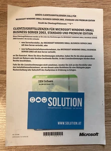 Microsoft Windows Small Business Server Standard / Premium 2003 5-Device CAL - Bild 1 von 1