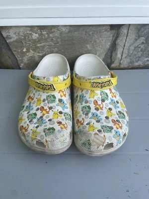 Zuecos Crocs Clásicos Pokemon Blanco Multicolor 776594S Hombre Talla 12 Mujer’s 10 Foto 1 de 4