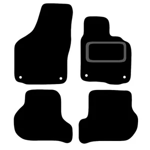 PASST SKODA OCTAVIA 2008-2013 MASSGESCHNEIDERTER SCHWARZER TEPPICH AUTOBODENMATTEN SET - Bild 1 von 7