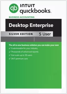 QuickBook Desktop Enterprise 2024 pour Windows 5 - Utilisateur sans abonnement requis ! - Photo 1/3
