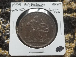 Great Britain Australia Professor Holloway 1 Penny Token 1858 - Picture 1 of 2