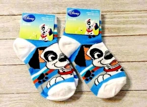 101 Dalmatians Socks 2 Pair Boys Size 4-5.5 - Picture 1 of 2