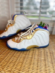 white foamposite shoes