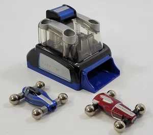 *B4) Mega Bloks Magnext Spheron Double Launcher With Blue & Red Car Set - Picture 1 of 15
