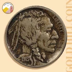 1913-D 5c Buffalo Nickel PCGS VF20, Type 2, PCGS Trueview! - Picture 1 of 3