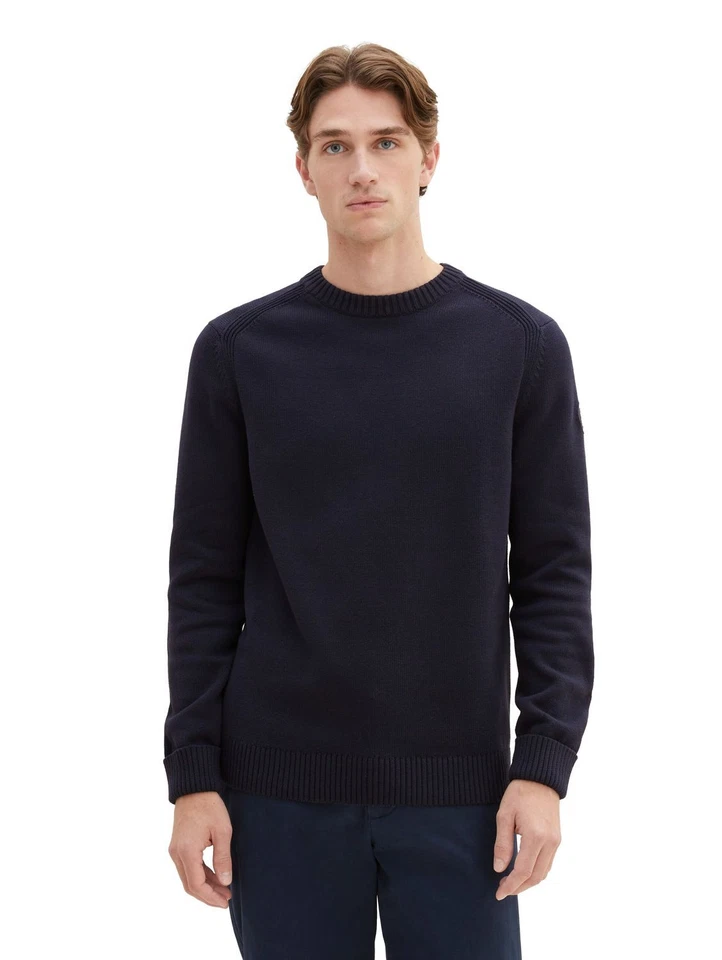 Tom Tailor Pull Homme Col Rond CREWNECK Tricot - Regular Fit S M L XL XXL 3XL - Photo 1/1