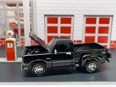 1978 78 Dodge Warlock Pickup Power Wagon Black Opening Hood 1/64 Limited Edition - Image 1 of 4