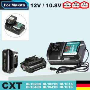 Batería para Makita 12V 10.8V BL1021B BL1041B 1020B BL1040B BL1015 DC10WD Cargador - Imagen 1 de 30