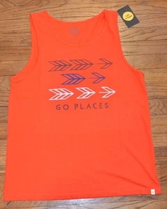 Life is Good Tank Top ärmelloses T-Shirt Authentic Tee Herren Shirt GO PLACES   - Bild 1 von 2