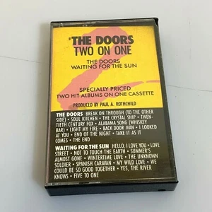 The Doors Two on One Waiting for the sun Elektra 1982 Audio Cassetta - Foto 1 di 2
