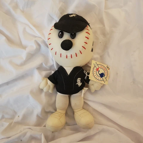 Vintage Chicago White Sox Baseball Head 14" Toy Doll - RARE - UNIQUE Team Mascot Cover