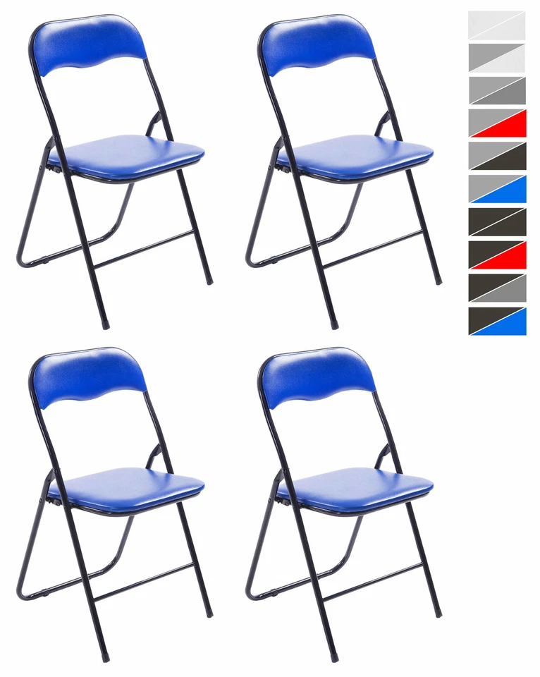 4er Set Klappstuhl Felix Gepolsterte Küchenstühle Klappbar Campingstühle - Bild 1 von 1