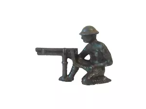 Figura Dimestore Manoil Gris Hierro De Colección - G61 US Ametralladora Arrodillada - Imagen 1 de 2