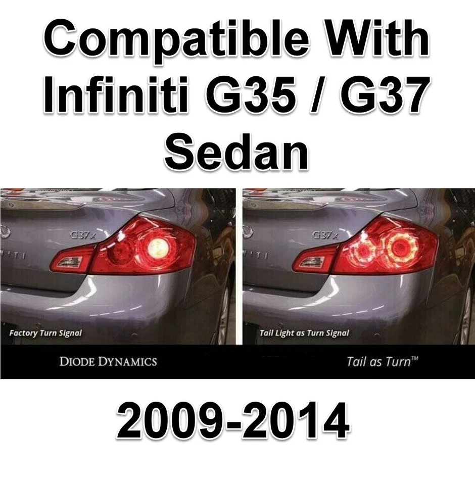 Luz trasera diodo dinámico como módulo de señal de giro para Infiniti G37 sedán 2009-2014 Foto 1 de 4