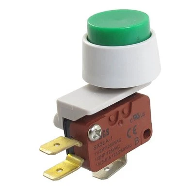 Mini Momentary Green Push Button Micro Switch SPDT NO+NC New - Image 1 of 4