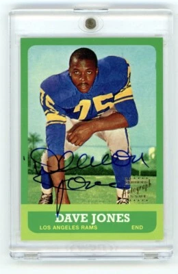 1997 Topps Archives #44 Dave Deacon Jones 1963 Reprint Rookie Autograph Auto HOF - Image 1 of 2