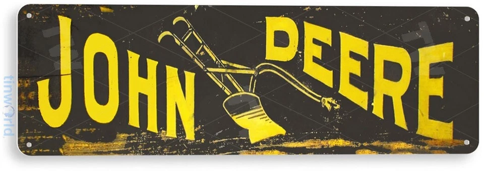 TIN SIGN John Deere Retro Metal Décor Tractor Store Shop Market Farm A455 - Image 1 of 3