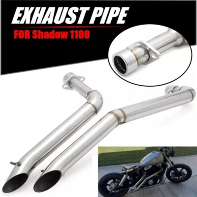 Silenciador de tubos de escape cromados Shadow ACE 1100 para Honda VT1100C2 Sabre 2000-2007 Foto 1 de 4