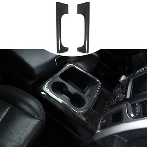 Portavasos delantero lateral consola central Dodge RAM 2010-2017, fibra de carbono - Imagen 1 de 8