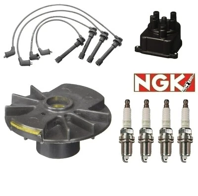 Tune Up Kit NGK V-Power Plugs Wires HE76 for Honda Civic CX DX LX EX 1.6L 96-00 Foto 1 de 4