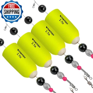Fishing Floats Bobbers Fishing Popping Cork Trout Float Rig Weighted Popping Flo - Picture 1 of 14