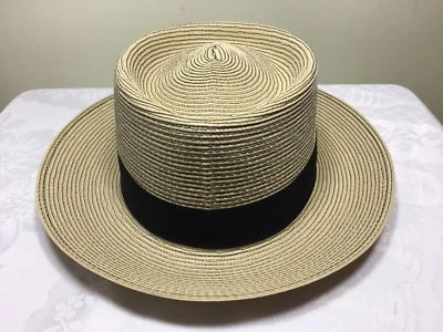 Sombreros de paja para hombre Dobbs Stylin Steve Harvey Collection borde de arena 2 1/2 talla 7 Foto 1 de 3
