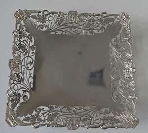 1937 SHEFFIELD STERLING SILVER COMPORT PLATE GREAT GIFT - Picture 1 of 8