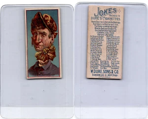Cigarrillos Duke N81, chistes, 1890, inigualables - Imagen 1 de 1