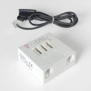T-DSL Splitter 40 202 387-1517659 mit TAE-Anschlusskabel 1m - TOP Zustand! - Afbeelding 1 van 4