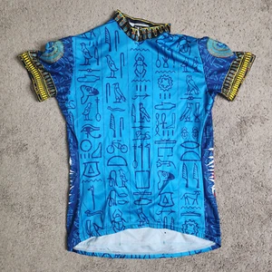 Primal Queen Of De Nile 7/8 Zip Short Sleeve Cycling Jersey L Blue - Picture 1 of 11
