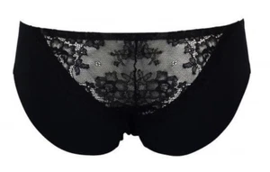 Pleasure State Carmen Negro Mini Calzoncillos Talla Pequeña Sexy Encaje Espalda Bragas Pantalones - Imagen 1 de 2