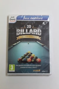 3D BILLARD & snooker PC Juego. Idioma Frances, Nuevo y precintado. - Bild 1 von 1