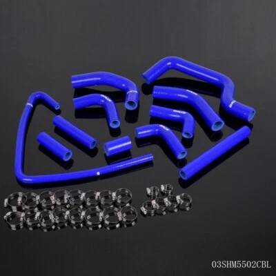 Silicone Coolant Radiator Hose Kit Blue Fit For 2001-2003 Ducati Monster S4 - Image 1 of 4