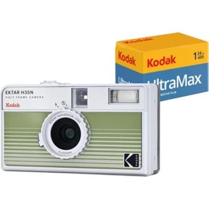 KODAK EKTAR H35N Half Frame Film Camera Bundle with Kodak Ultramax 400/24EXP - Picture 1 of 7