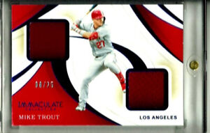 2020 Panini Immaculate Immaculate Duals SP D # 08/25 Mike Trout # ID-MT Angels
