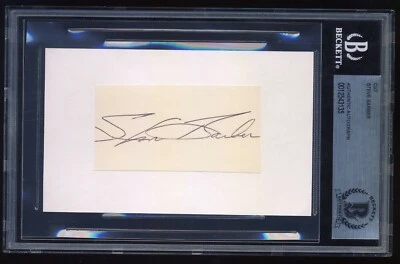 Steve Barber Autographed Cut Index Card Orioles Yankees Signed Auto - Image 1 of 2
