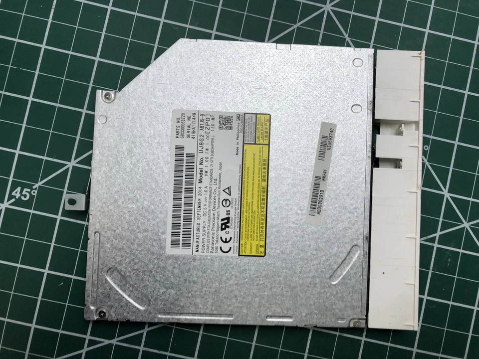 Unidad grabadora Toshiba Satellite L55T-B CD-RW DVD-RW bisel blanco UJ8G2 A000302310 Foto 1 de 1