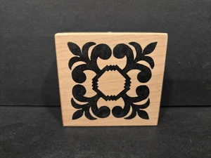 Sello de goma PSX 1995, F-1688 motivo floral ornamental, arte popular - Imagen 1 de 3