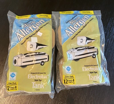 Vintage Electrolux Vacuum Filter Bags Tank Canister Micro Allergen 24 Bags Total - image 1 of 4