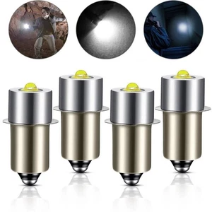 4Pcs P13.5S 3-12V LED Flashlight Bulbs Upgrade Work Lamps for Maglite Cell 3200K - Picture 1 of 10